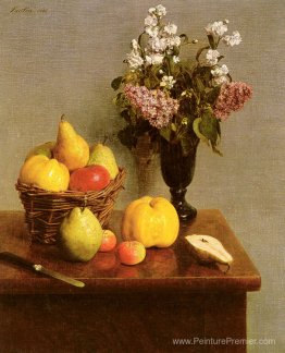 Nature morte avec des fleurs et des fruits