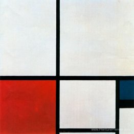 Composition N. 1 avec rouge et bleu