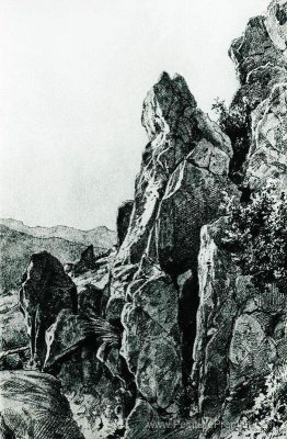 Gurzuf. Rochers