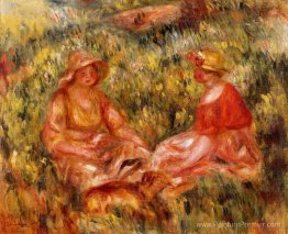 Deux femmes dans l'herbe