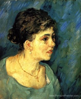 Portrait de femme en bleu