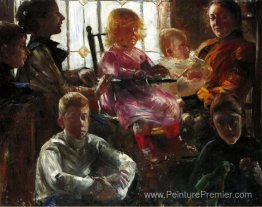La famille du peintre Fritz Rumpf