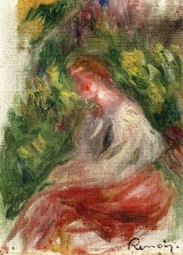 Jeune femme, assise