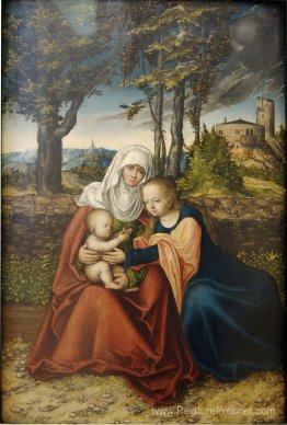 Vierge et enfant avec Saint-Anne