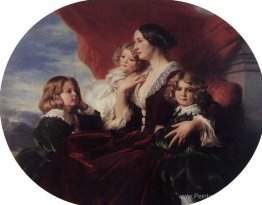 Elzbieta Branicka, la comtesse Krasinka et ses enfants