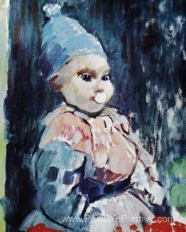 Bébé avec une casquette bleue
