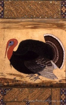 Un cock dinde amené à Jahangir de Goa en 1612