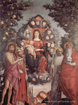 Madonna avec Saints St. John Thebaptist, St. Gregory I Le Grand,