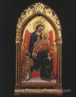 Gentile da Fabriano Madonna and Child, avec Sts. Lawrence