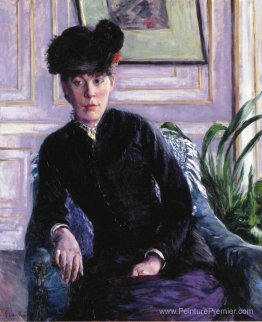 Portrait d'une jeune femme dans un intérieur