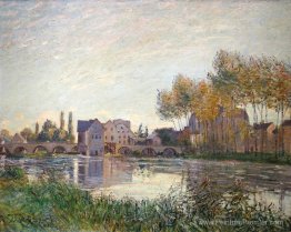 Coucher de soleil à Moret