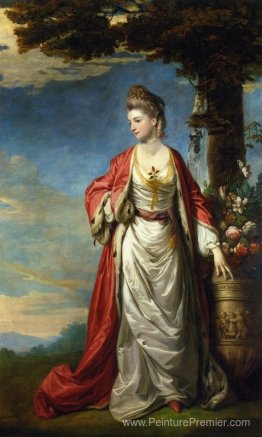 Mme Trecothick, pleine longueur, en robe de mascarade turque, à