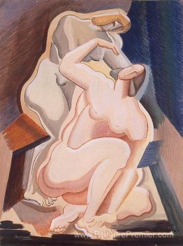 Deux figures féminines nues (assise et flexion)