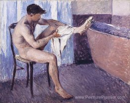 L'homme qui séchait sa jambe