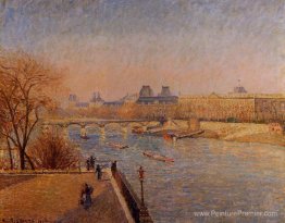 Le Louvre, soleil d'hiver, matin