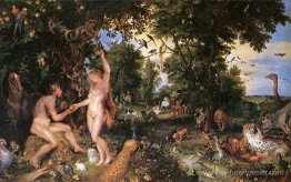 Adam et Eve en digne paradis