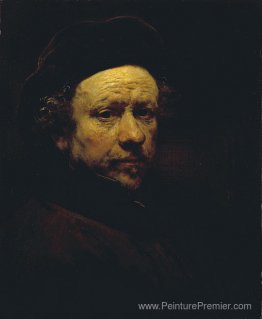 Autoportrait avec béret et le collier