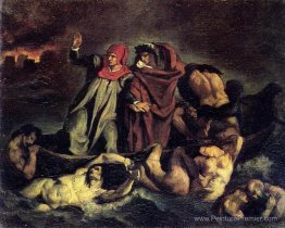 La barque de Dante (copie après Delacroix)