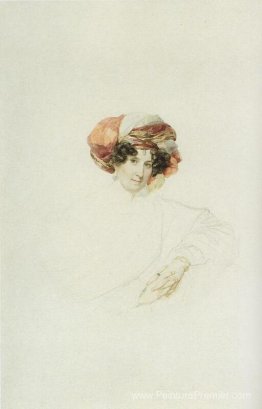 Portrait d'une femme inconnue dans un turban