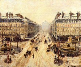 Avenue de l'Opéra - Effet de la neige