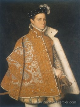 Un portrait d'un jeune Alessandro Farnese, le futur duc de Parme