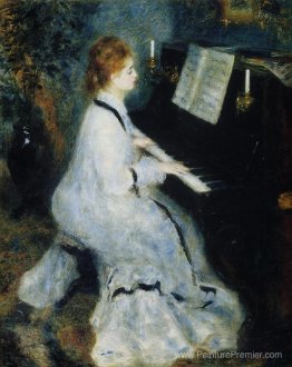 Jeune femme au piano