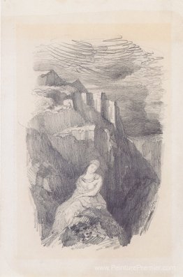 Femme et le paysage des montagnes