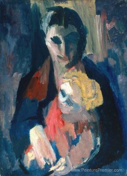 La femme et le bébé de l'artiste