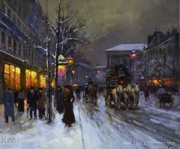 Boulevard de la Madeleine, hiver