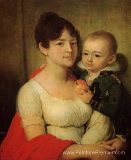 Portrait d'un inconnu avec un enfant