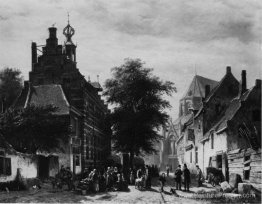 La mairie et le marché de Naarden