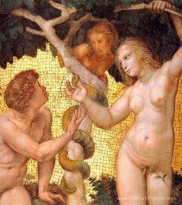 Adam et Eve, de la «Stanza della Segnatura» (détail)