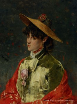 Femme dans un chapeau de paille