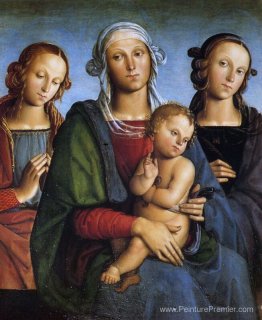 Madonna et enfant avec St. Catherine et St. Rosa