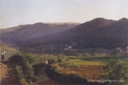 Paysage de montagne avec vignoble