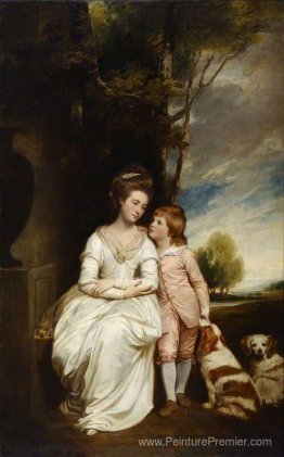 Anne, comtesse d'Albemarle, et son fils