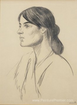 Dessin de portrait de Suzanne Valadon