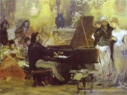 Chopin se produisant dans le salon invité d'Anton Radziville à B