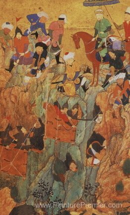 L'armée de Timur attaque les survivants de la ville de Nerges, e