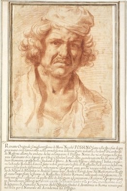 Autoportrait de Nicolas Poussin à partir de 1630, tout en se rem