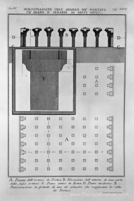 Les antiquités romaines, t. 4, plaque xlvii. Vista des arcades a