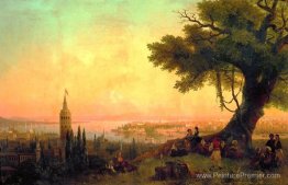 Vue de Constantinople par la lumière du soir