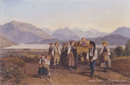 Homecoming de la récolte (sur le lac Zug)