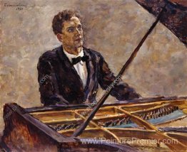 Portrait du pianiste Vladimir Sofronitsky au piano