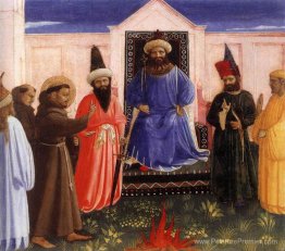 Le procès par le feu de Saint-François devant le sultan