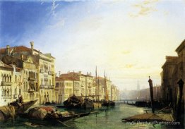 Venise Grand Canal, coucher de soleil