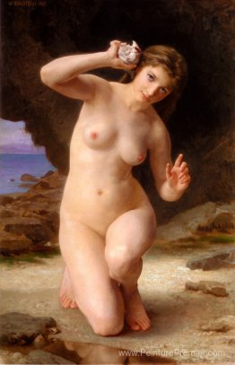 Femme avec coquille