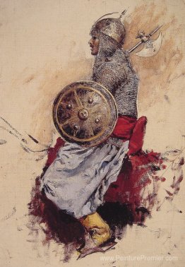 Homme en armure (croquis préparatoire pour entrer dans la mosqué