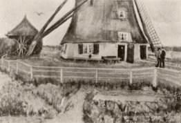 Partie inférieure du moulin à vent de laakmolen