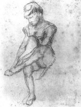 Croquis d'une femme assise